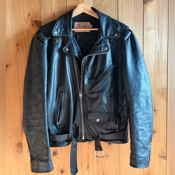 Excelled Other - Vintage 1970s EXCELLED Leather Motorcycle Jacket // Size 40